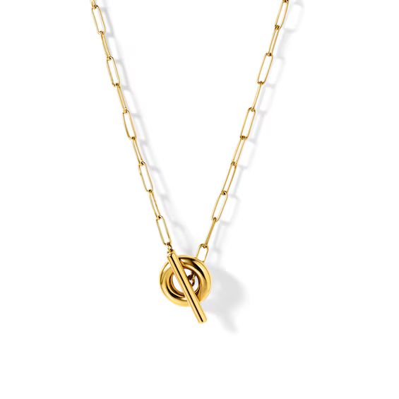 Zales x SOKO Obiti Lariat Necklace in Brass with 24K Gold Plate - 19.53&quot;|Zales | Zales