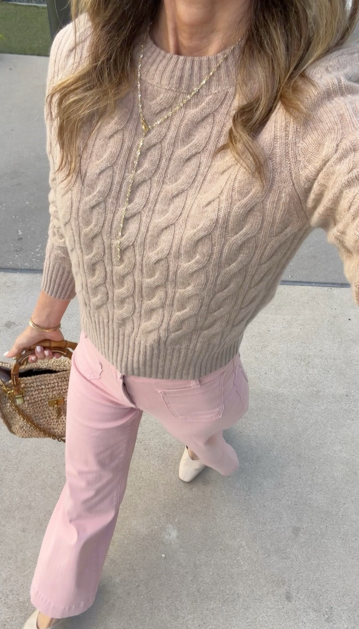 Sweater sz S
Pants with stretch! TTS
Flats TTS 

#LTKootd #LTKOver40 #LTKmomlife