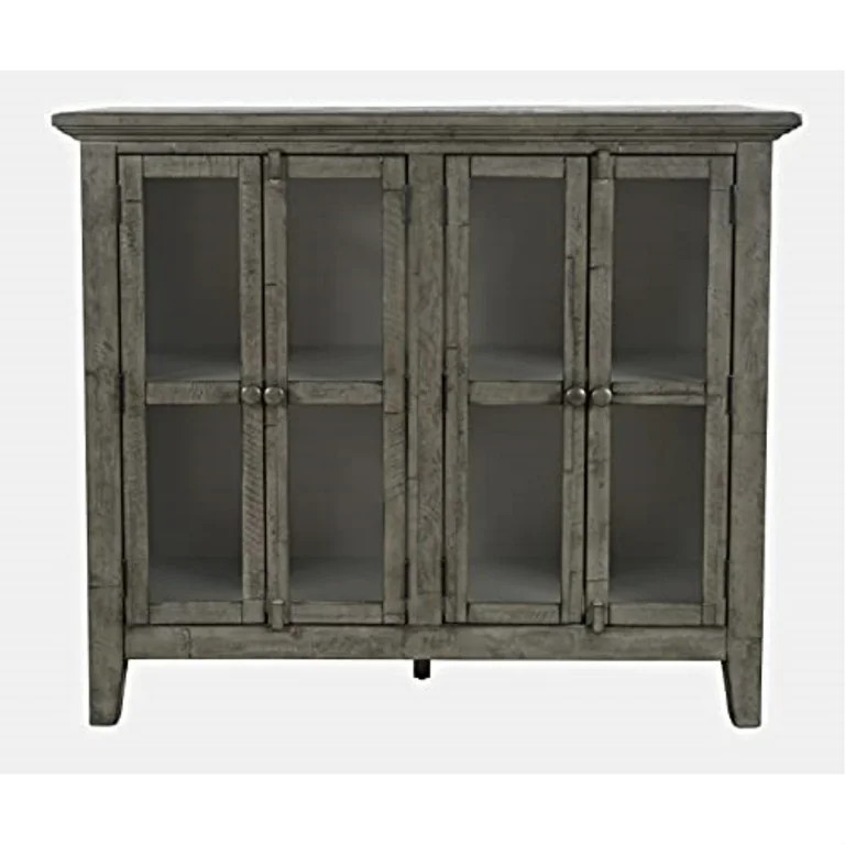 Jofran Rustic Shores 48" Coastal Distressed Acacia Four-Door Accent Cabinet | Walmart (US)