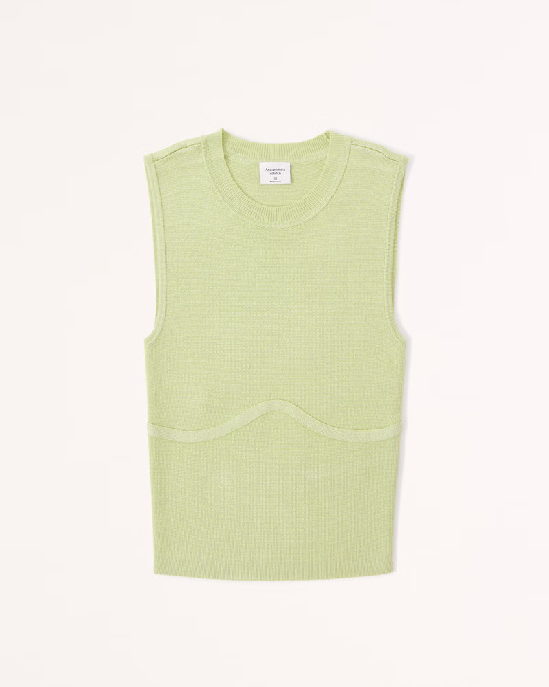 Underbust Corset Crew Tank | Abercrombie & Fitch (US)