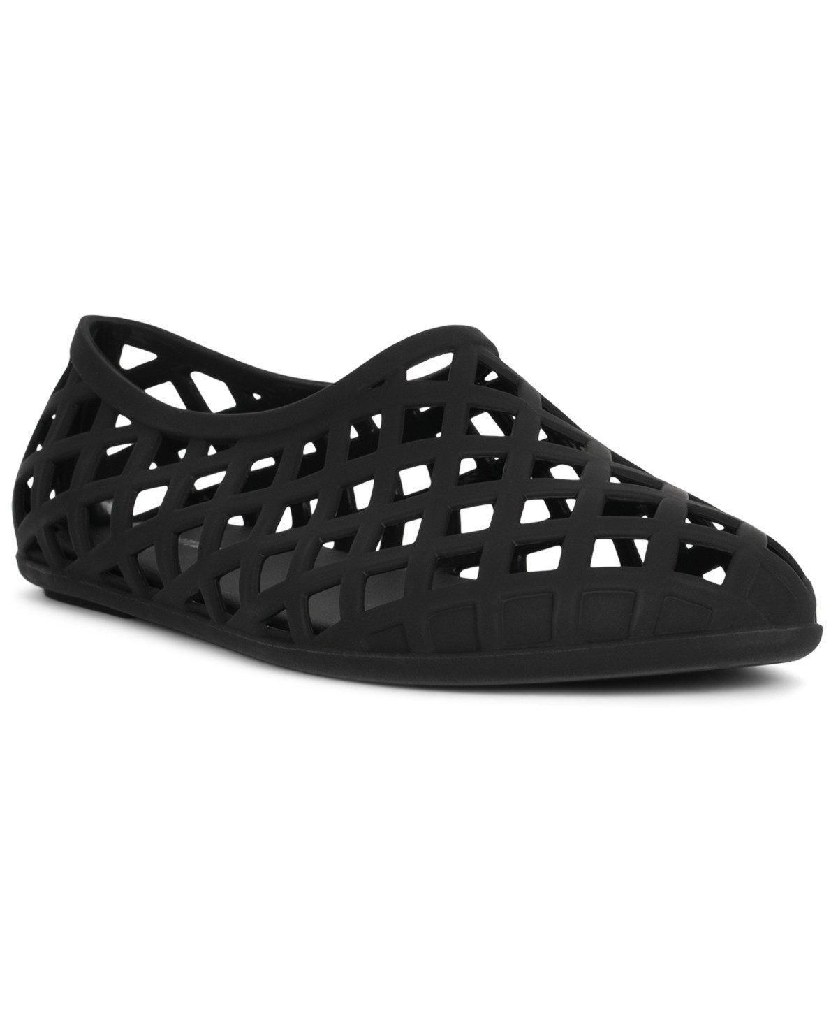 Jeffrey Campbell Women's Jellz Caged Ballet Jelly Flats - Black Matte | Macy's