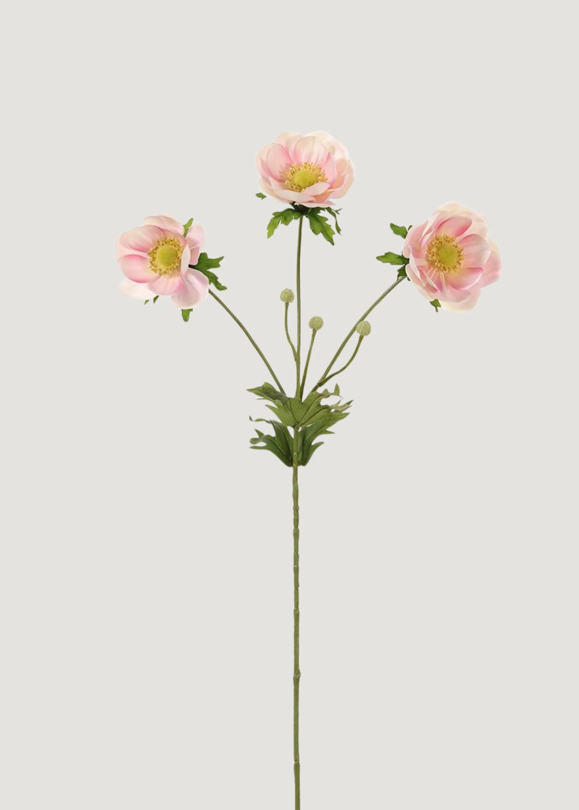 Fake Wild Anemone Flowers in Pink Cream - 29 | Afloral