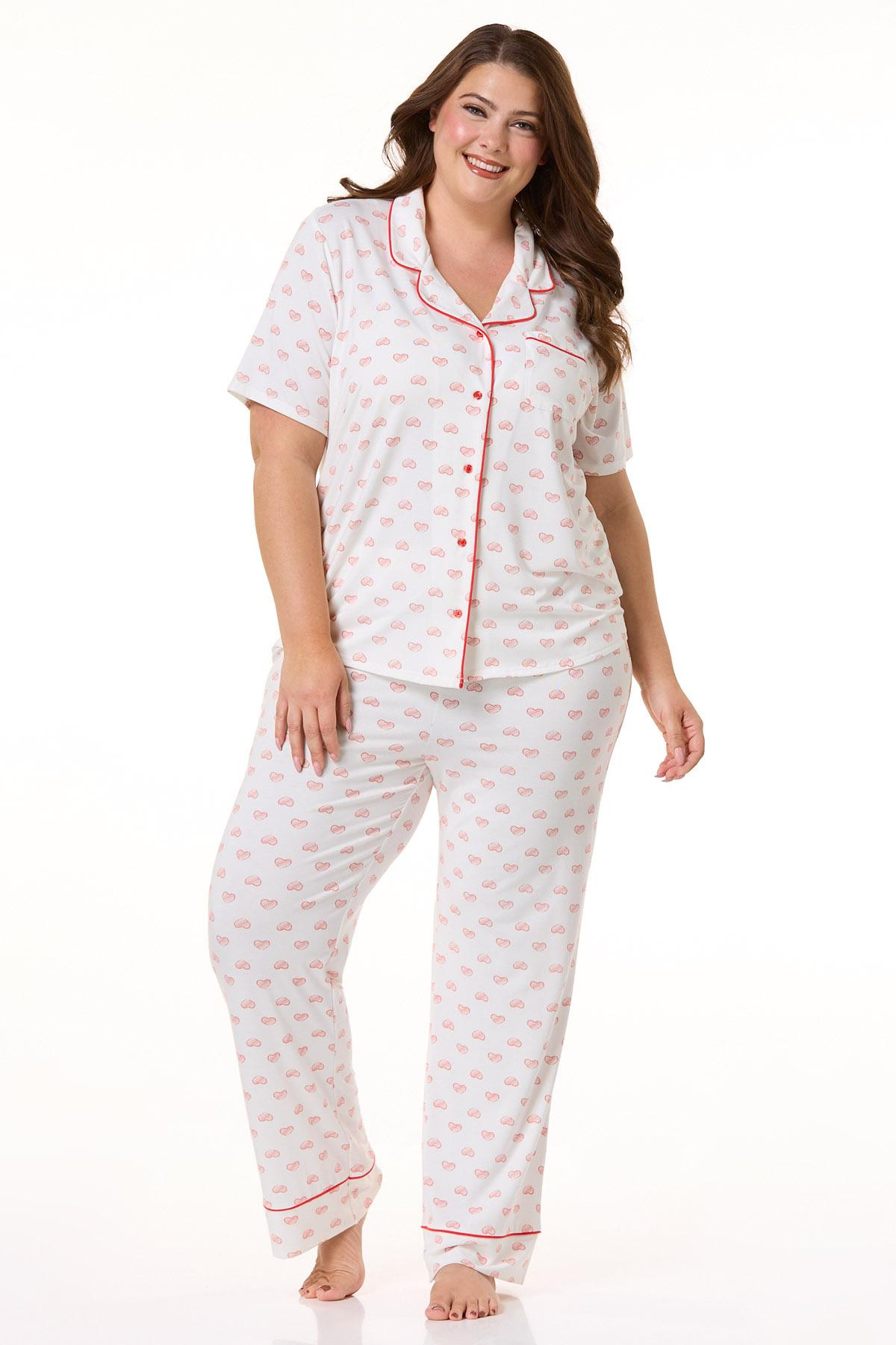 Plus Size Heart Sleep Set | Cato Fashions