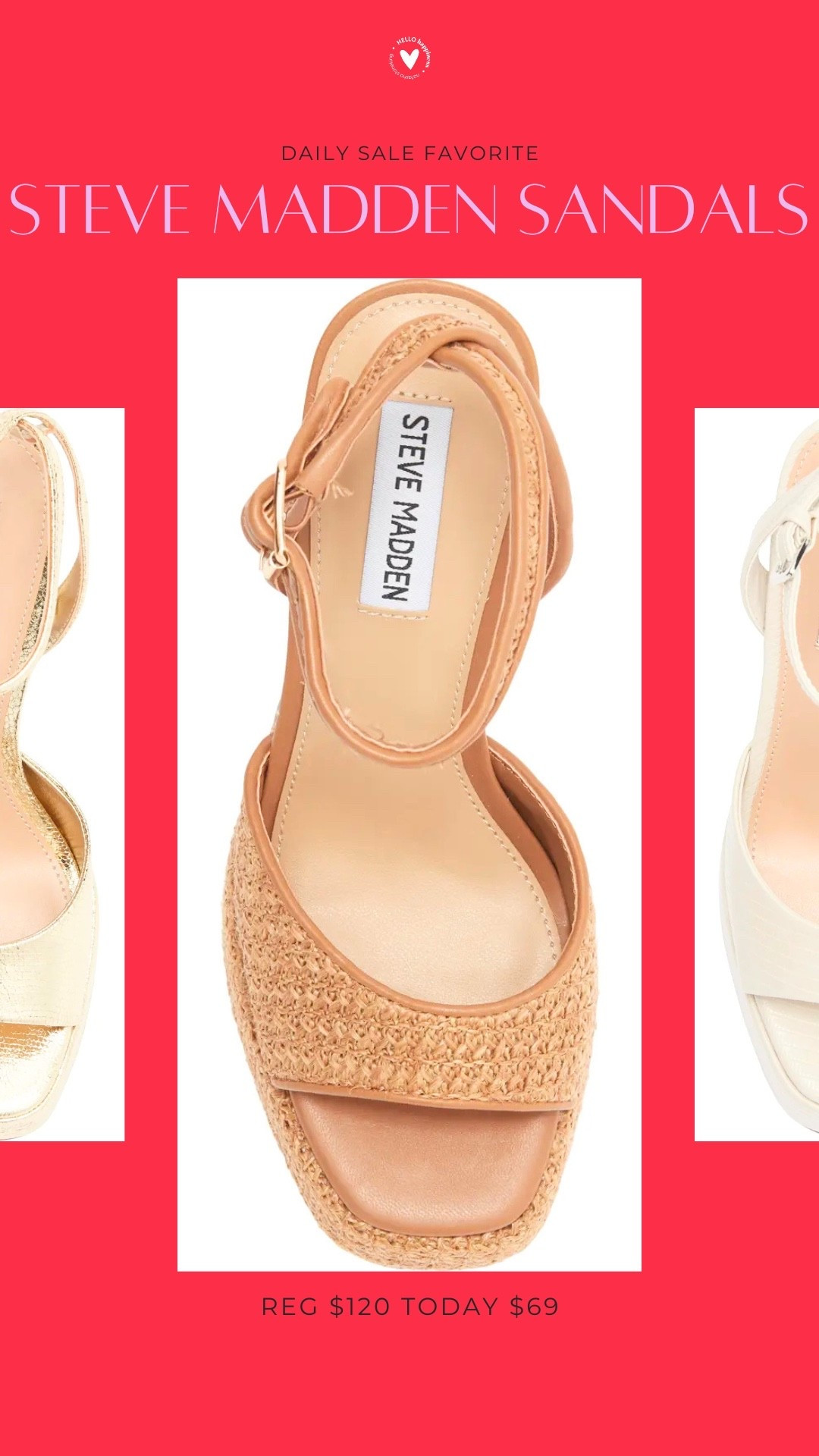 These Steve Madden sandals are the perfect neutral for spring + summer and sooo easy to dress up or down.

Originally $120, on sale for $69 today 👏🏼
Run, don’t walk!!

#LTKootd #LTKSeasonal #LTKSaleAlert