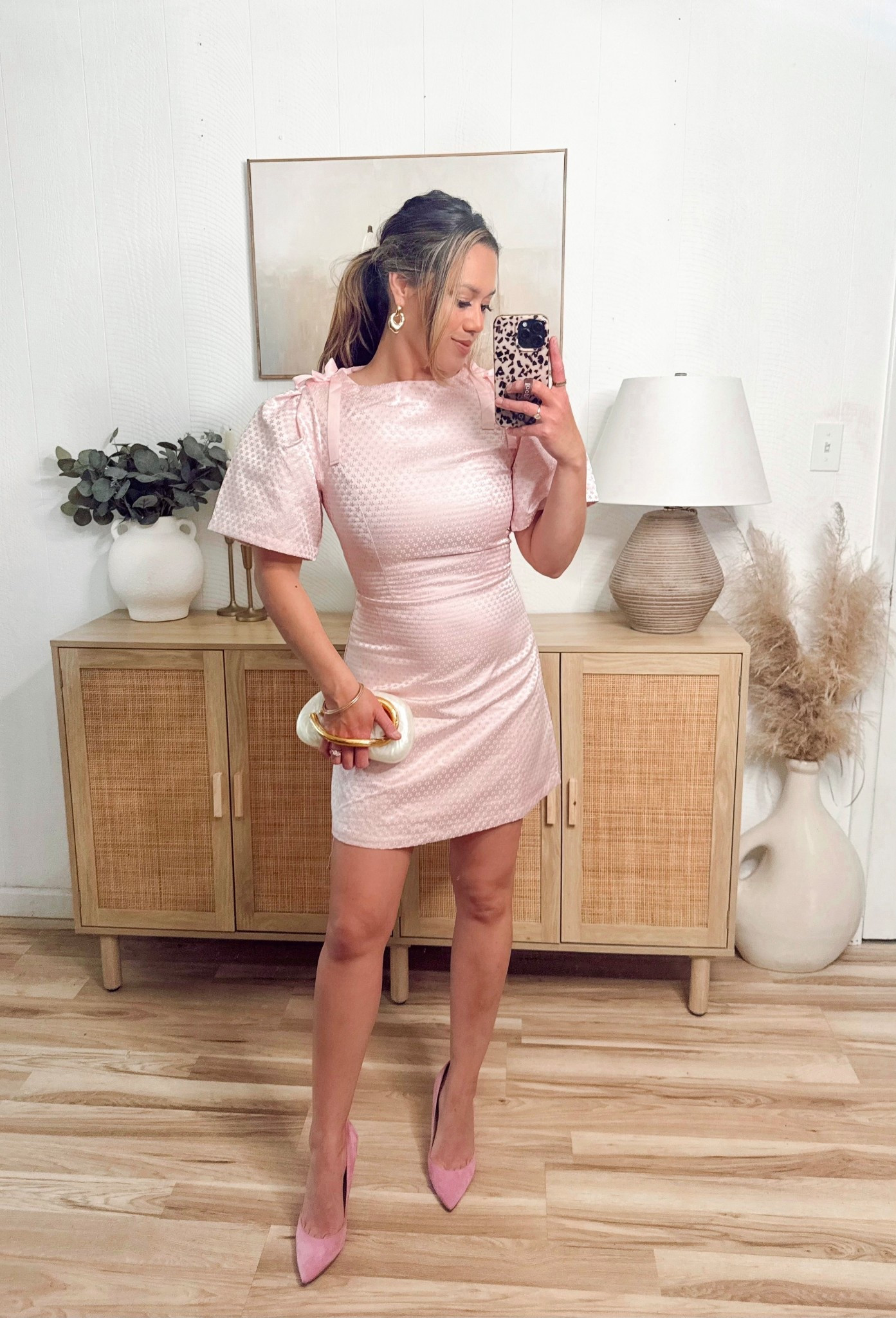 Pink mini dress for spring! 

Wedding guest dress 
Easter dress 

#LTKWedding #LTKSeasonal #LTKootd