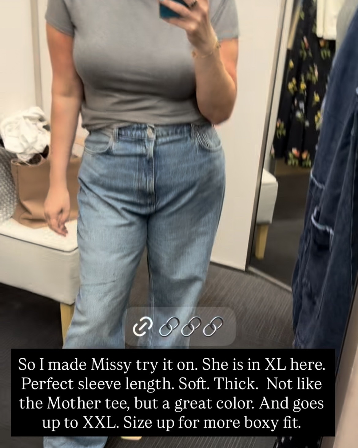 A tale of two t-shirts: I have been searching for the perfect grey tee FOREVER, and I finally found not one, but TWO of them during the Nordstrom Anniversary Sale.

Pic/Video 1 & 2: Missy’s wearing the Pima cotton blend shirt. It has the perfect sleeve length and is soft and durable. Doesn’t have the same heathered look as the Mother tee, but for a fraction of the price, it’s a great wardrobe staple. Goes up to an XXL; Missy is in an XL and true to size, but you can size up for a more boxy fit.

Pic/Video 3 & 4: The Mother tee is more expensive than what I’d usually spend on a t-shirt, but it is soooo soft and has the perfectly-worn-in vintage feel. Goes up to an XL, and is currently on sale for as low as $52!

#LTKPlusSize #LTKMidsize #LTKSaleAlert
