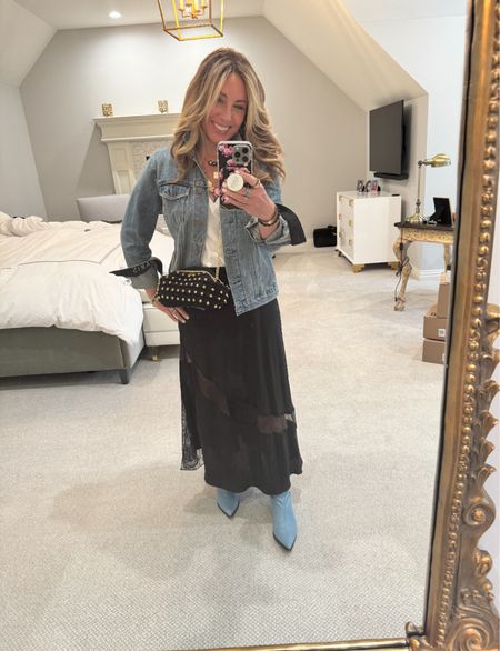 I wore this skirt a few weeks ago (with the matching silk camisole) to my son’s college graduation dinner. Pairing it with a t- shirt and denim jacket helps it feel a bit dressed down. I’ll probably also wear it to NYC this summer with a tank and sandals. 

#LTKShoeCrush #LTKStyleTip #LTKSeasonal