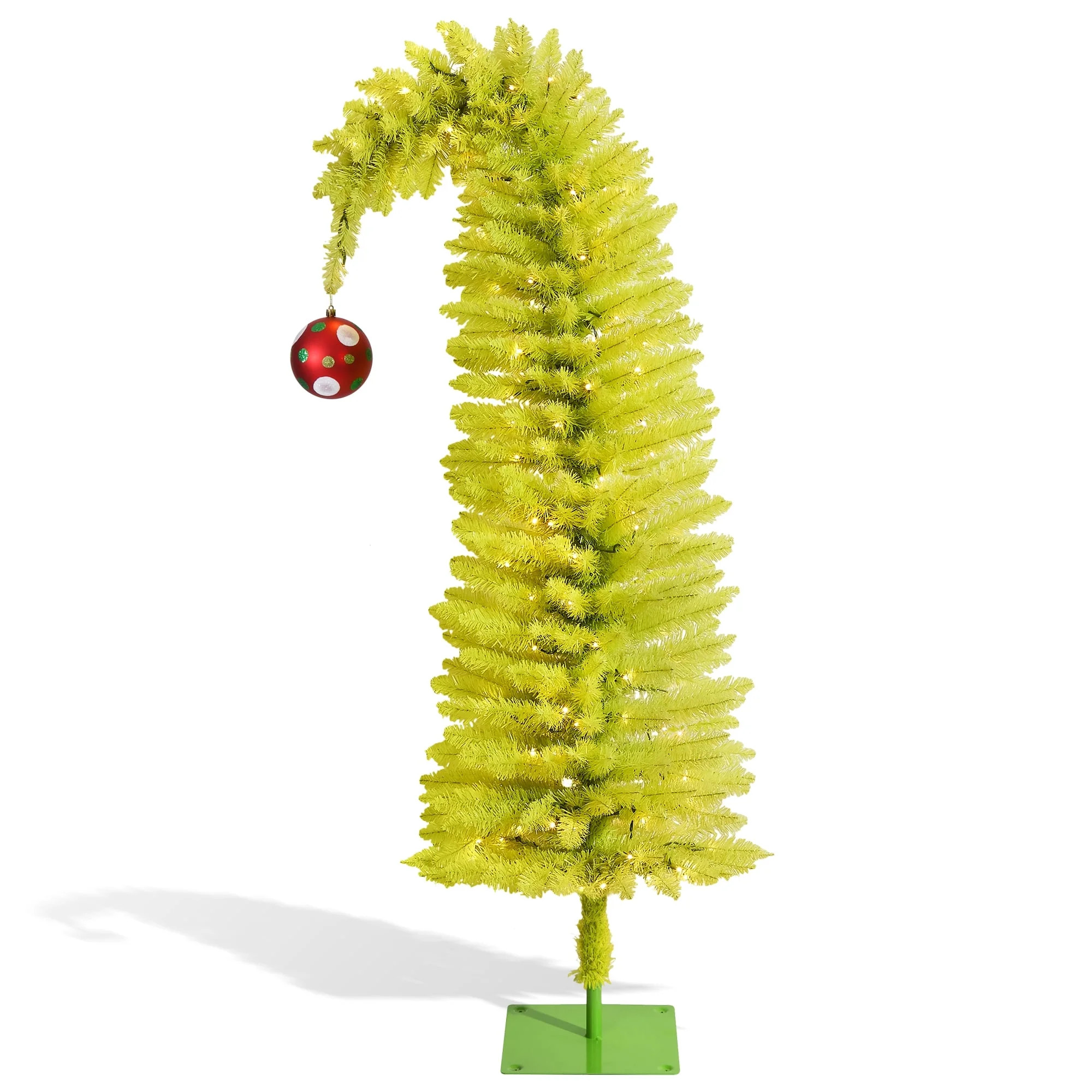 5.5 FT Pre-lit Grinchs Christmas Tree, WeGuard Bendable Whimsical Christmas Tree for Christmas De... | Walmart (US)