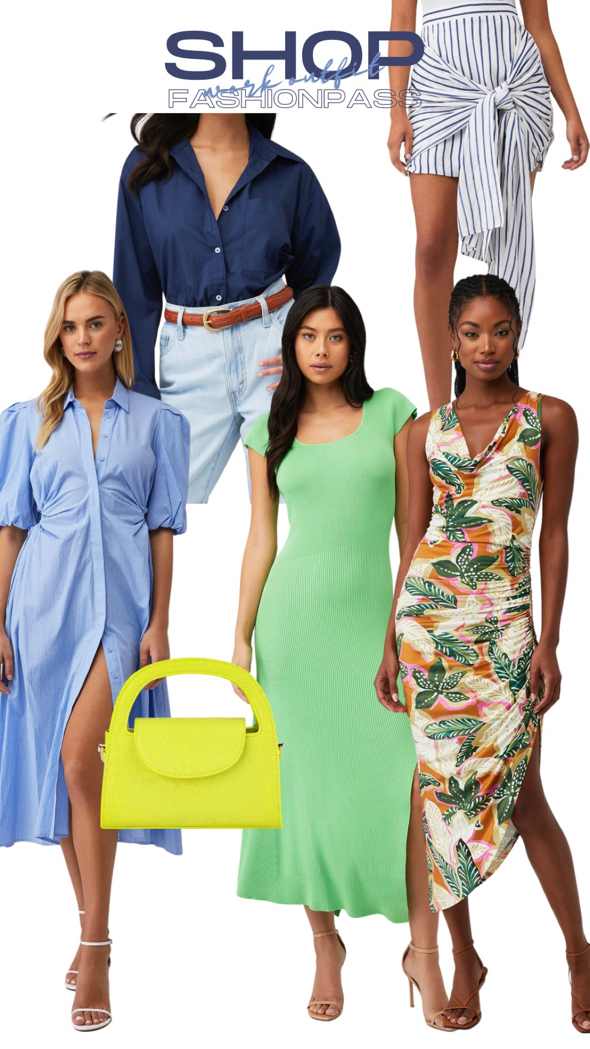 Work outfit, summer outfit, summer dress, fashionpass, dinner dress, skirt, handle bag 

#LTKWorkwear #LTKFindsUnder50 #LTKFindsUnder100