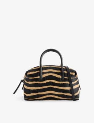 The Small Stockholm Zebra-Effect Pony-Hair Top-Handle Bag | Selfridges