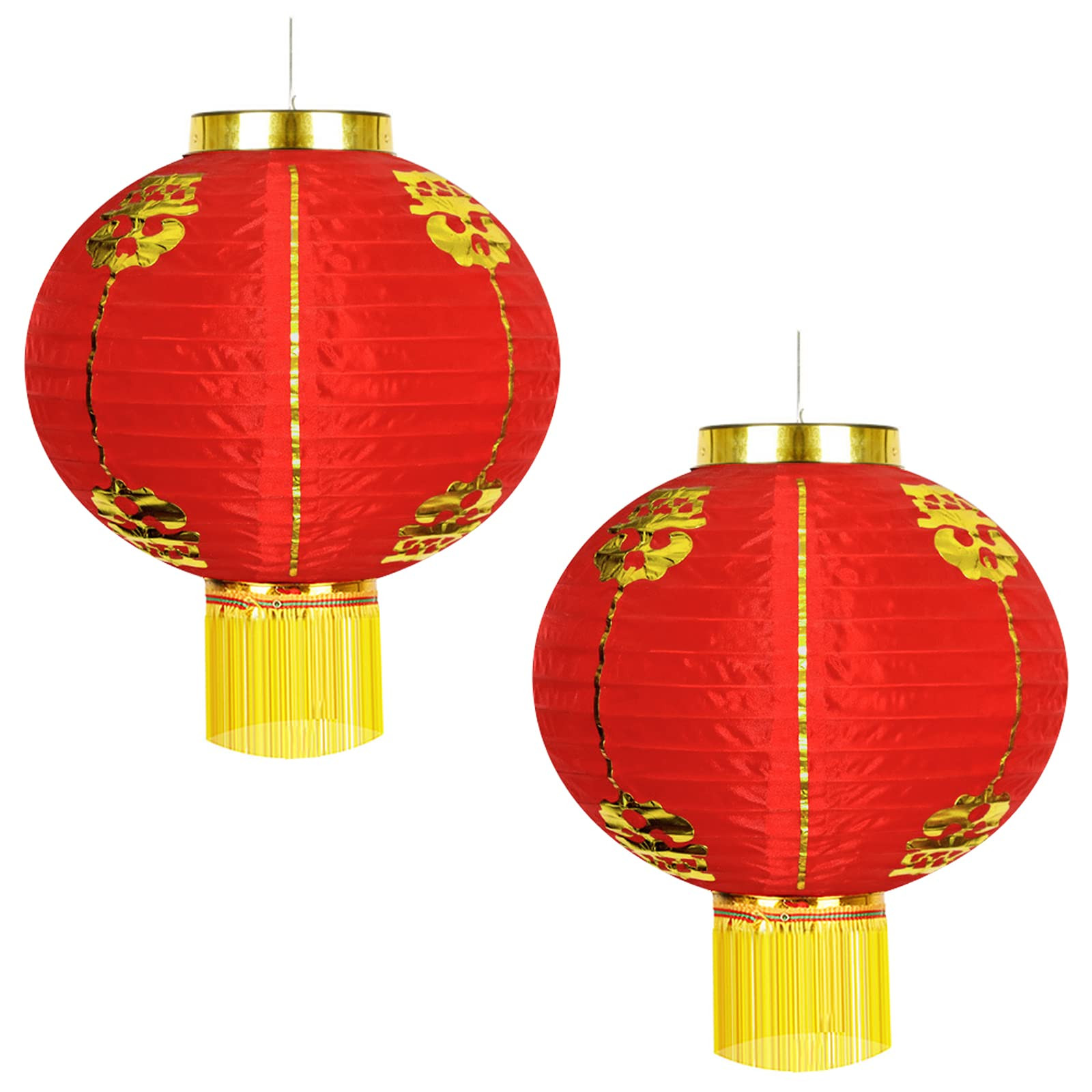 ZHMTang Red Paper Lanterns Hanging Decorations for Chinese Spring Festival Celebration (16") | Amazon (US)