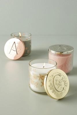 Lumi Monogram Candle | Anthropologie (US)