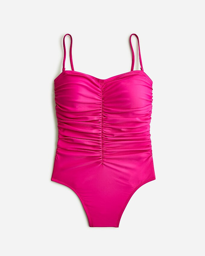 Ruched sweetheart one-piece | J. Crew US
