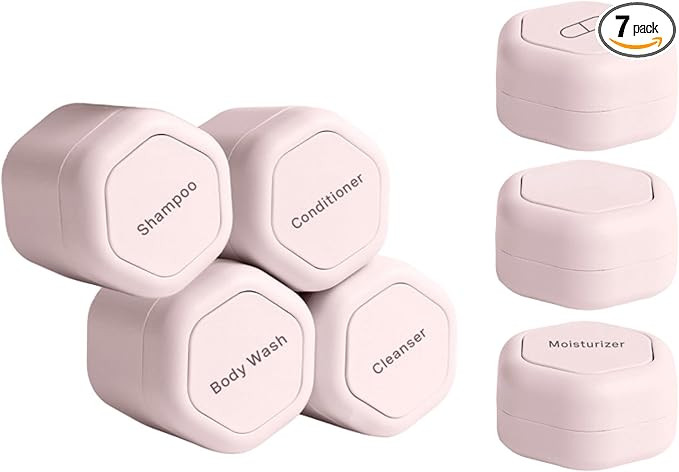 Cadence Travel Containers - Daily Routine Capsule Set - Magnetic Travel Capsules - For Shampoo, C... | Amazon (US)