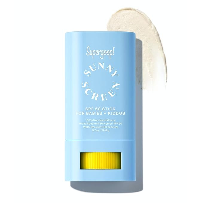 Supergoop! Sunnyscreen 100% Mineral Stick SPF 50, 0.7 oz - Face & Body Sunscreen for Babies & Kid... | Amazon (US)