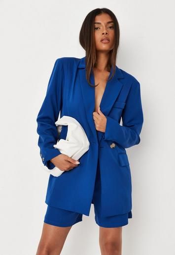 Tall Blue Co Ord Tailored Blazer | Missguided (UK & IE)