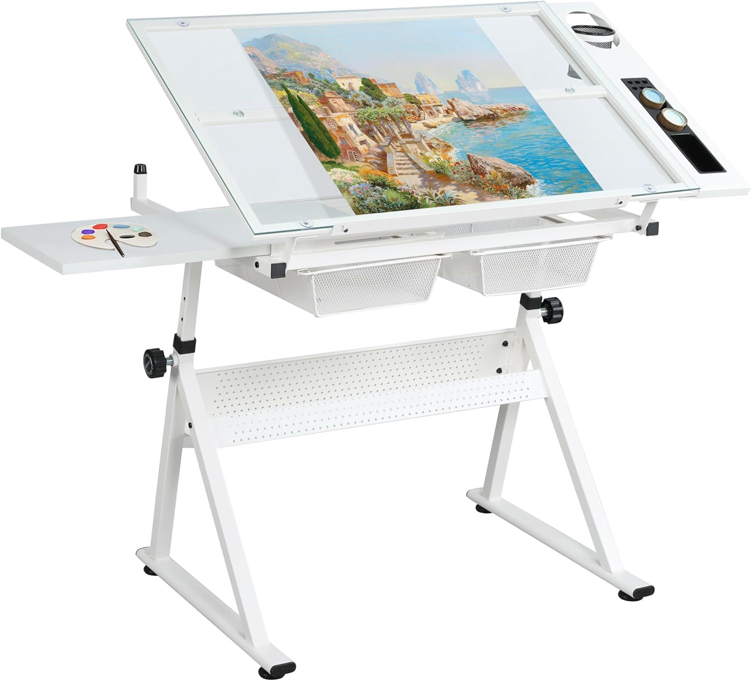 Drafting Table Desk Art Table - Art Desk Art Table Drawing Table Art Adjustable Drawing Table for... | Amazon (US)