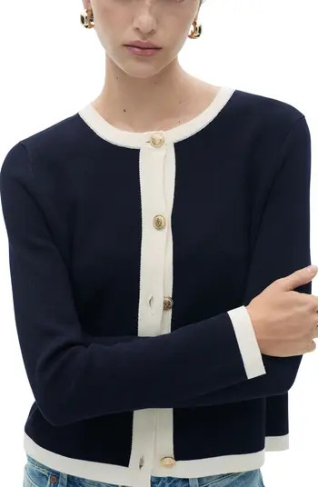 Contrast Trim Cardigan | Nordstrom