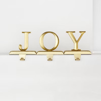 3pk JOY Gold Christmas Stocking Holder - Wondershop™ | Target