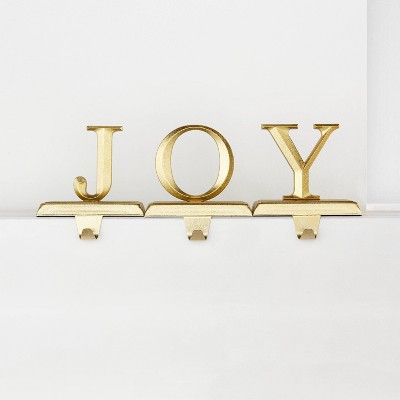 3pk JOY Gold Christmas Stocking Holder - Wondershop™ | Target
