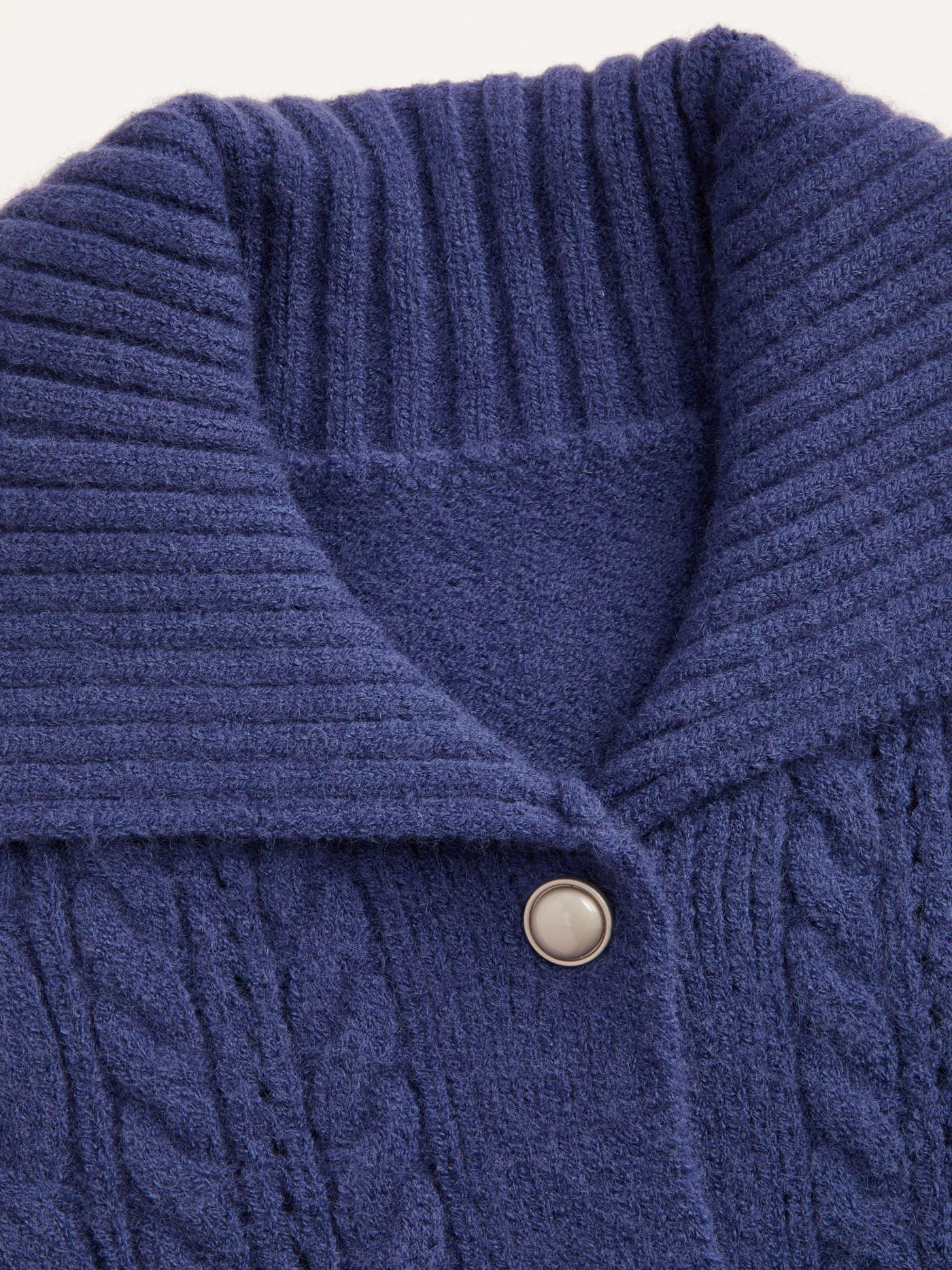 Cable Knit Collar Cardigan | Cider