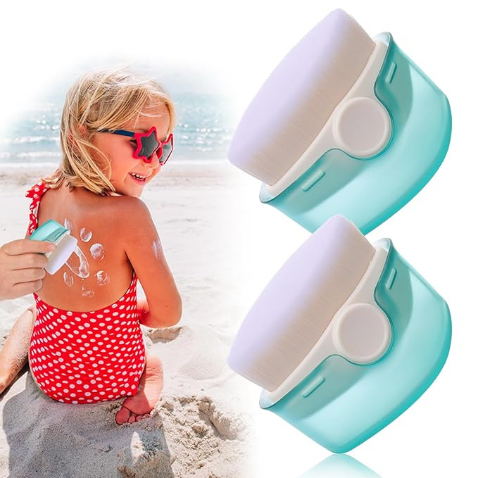 Palksky Sunscreen Applicator for Kids, 2 Pack Sunscreen Brush Set with Protective Caps, Sunblock ... | Amazon (US)