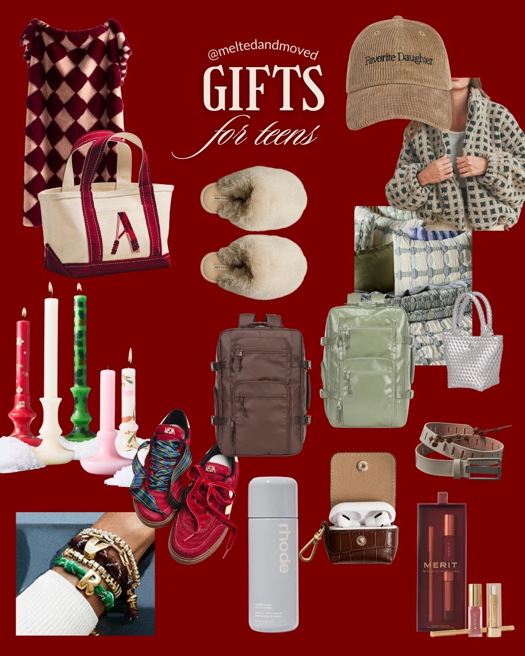 Gifts for teens ♥️
Or as I call it: the annual “what do they even like anymore?” panic scroll. This year it’s all about comfort meets aesthetic.

#GiftsForTeens #LTKHoliday #rhone #freepeople #Calpak #favoritedaughter #bandolier