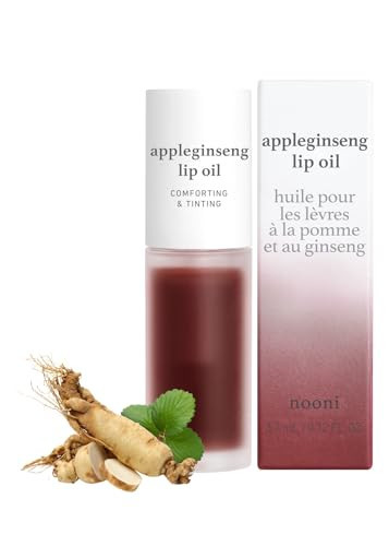 NOONI Korean Lip Oil - Appleginseng | Lip Stain, Gift, Long-Lasting, Moisturizing, Plumping, Revitalizing for Dry Lips, Waterproof, No Peel Off, Korean Lip Tint 0.12 Fl Oz | Amazon (US)