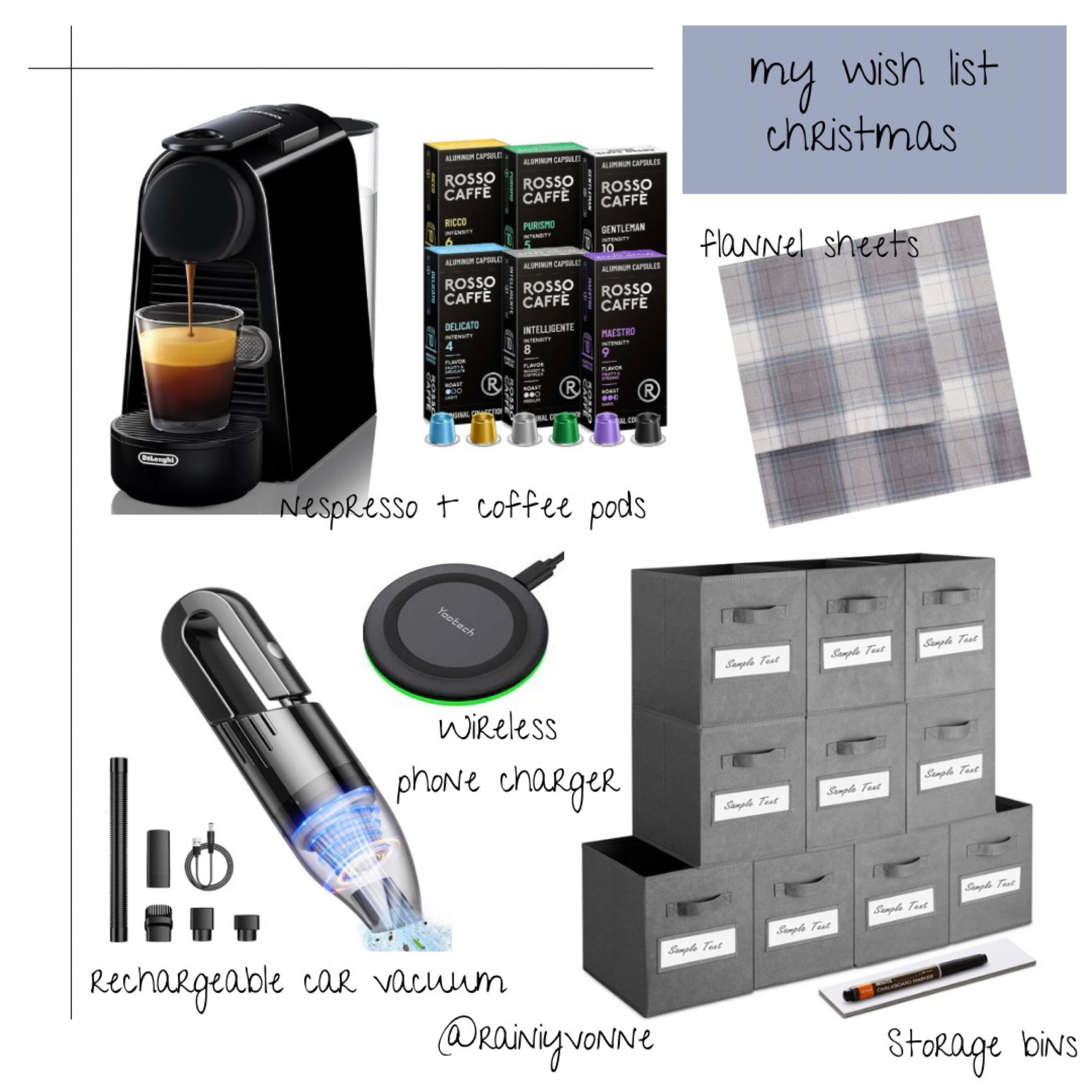 ✨CHRISTMAS WISH LIST✨

Nespresso, coffee, flannel sheets, bedroom, home decor, car vacuum, wireless phone charger, gifts for her, storage, organization, Christmas gifts, stocking stuffers, nespresso mini, coffee pods, gifts for wife, gifts for moms

#LTKGiftGuide #LTKHoliday #LTKfindsunder100