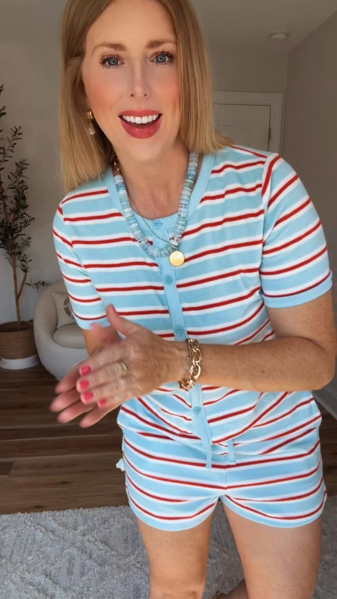 Kohls try on, red white and blue stripe set

#LTKootd #LTKmomlife