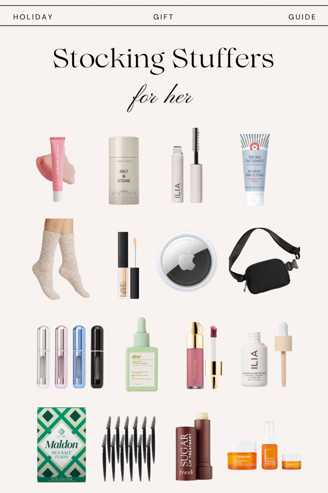 Stocking stuffer ideas for her 💗🎄✨ 

#LTKGiftGuide #LTKSeasonal #LTKHoliday