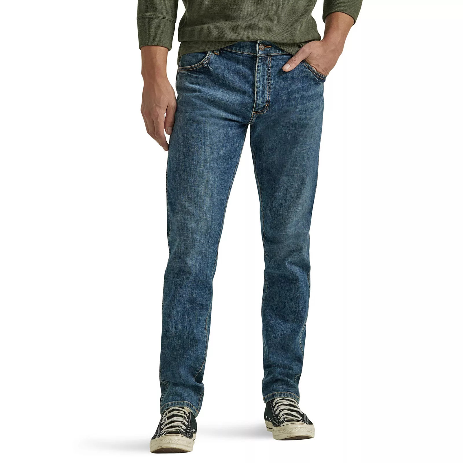 Men's Wrangler Fashion Taper Jeans, Size: 42X30, Medium Blue | Kohl's