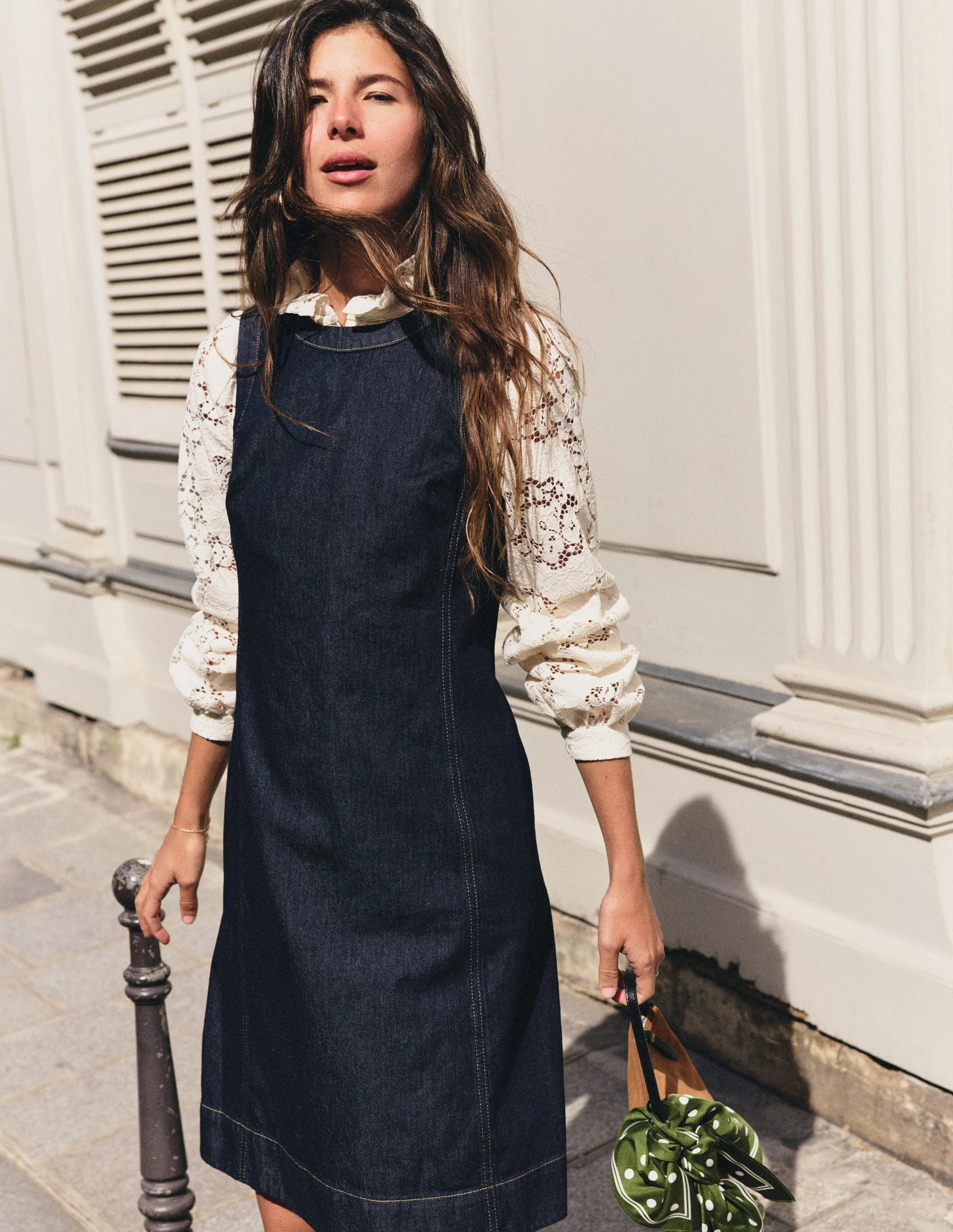 Robe droite Lou en jean-Denim indigo | Boden FR