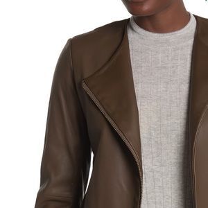 Vince Lambskin Leather Zip Jacket Brand new | Poshmark