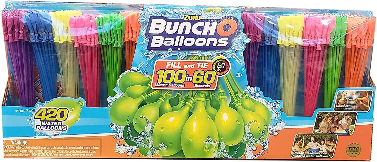 Zuru Bunch O Balloons, 420 Instant Self Sealing Water Balloons - Walmart.com | Walmart (US)