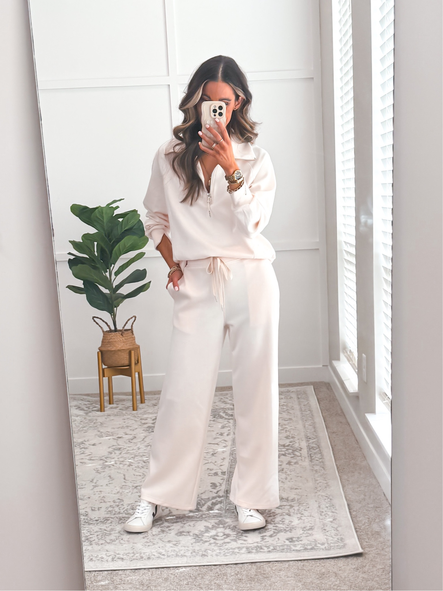 ✨These viral sets are SO COMFY!! Wear to lounge or dress up with a blazer or overcoat for the airport. 

✨I’m wearing my true to size, small.

#airportoutfit #traveloutfit #athlesiure 

#LTKstyletip #LTKfindsunder50 #LTKtravel