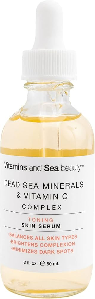 Vitamins and Sea Beauty Dead Sea Minerals and Vitamin C Serum for Face, Skin Tone Correcting Dark... | Amazon (US)