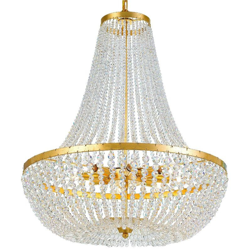 Rylee 8-Light Chandelier, Antiqued Gold | One Kings Lane