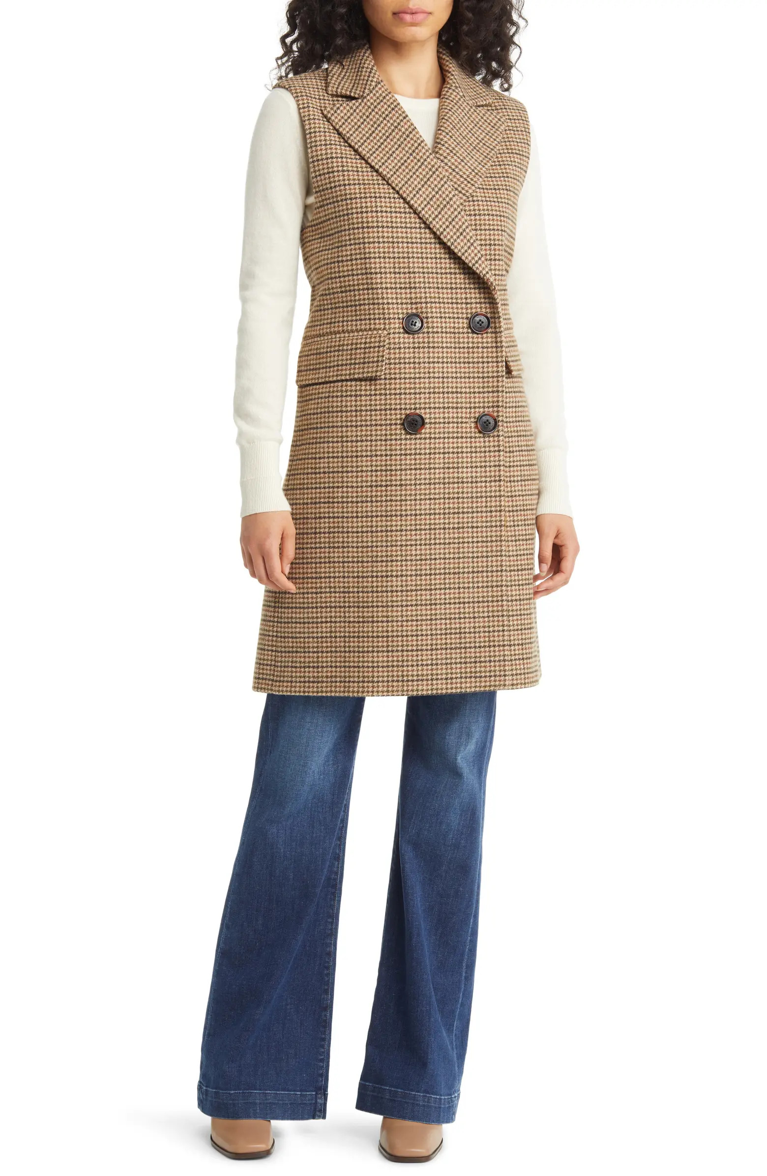 Sam Edelman Plaid Vest | Nordstrom | Nordstrom