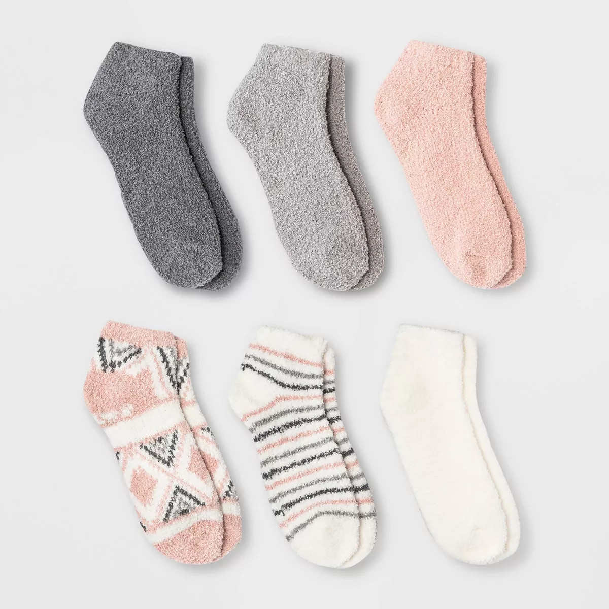 Women's 6pk Cozy Low Cut Socks - 4-10 | Target