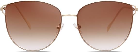 SOJOS Mirrored Flat Lens Fashion Sunglasses for Women SJ1085 | Amazon (US)