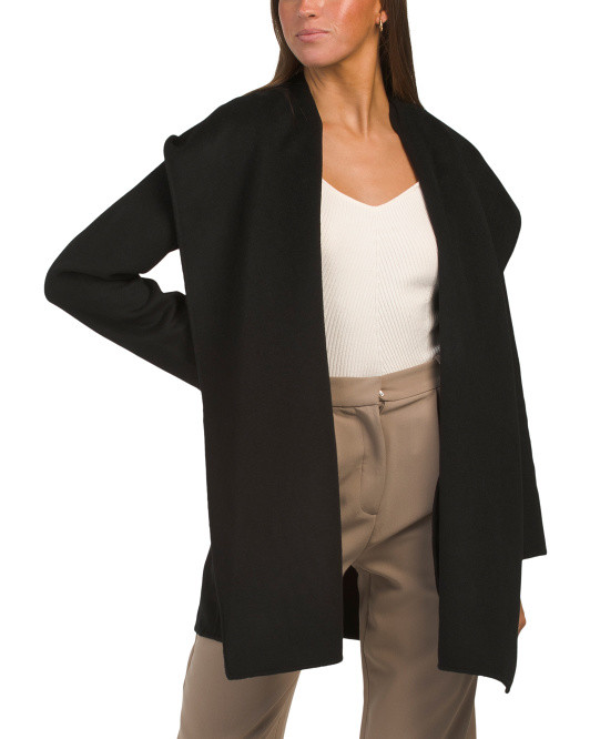 Wool Blend Hooded Coat | TJ Maxx