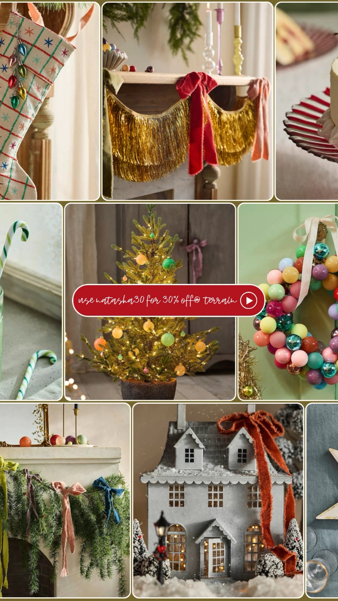 use natasha30 for 30% off Terain festive goods 

#LTKHoliday #LTKSaleAlert #LTKHome