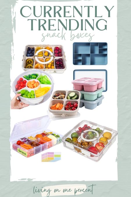Snack boxes (or snackle boxes) are all the rage right now. Perfect if you have kids - fill it up with healthy snacks and let them graze afterschool, in the backyard, in the car…you could also chop veggies and fruits up and have them on hand all week!

#LTKhome #LTKkids #LTKfamily