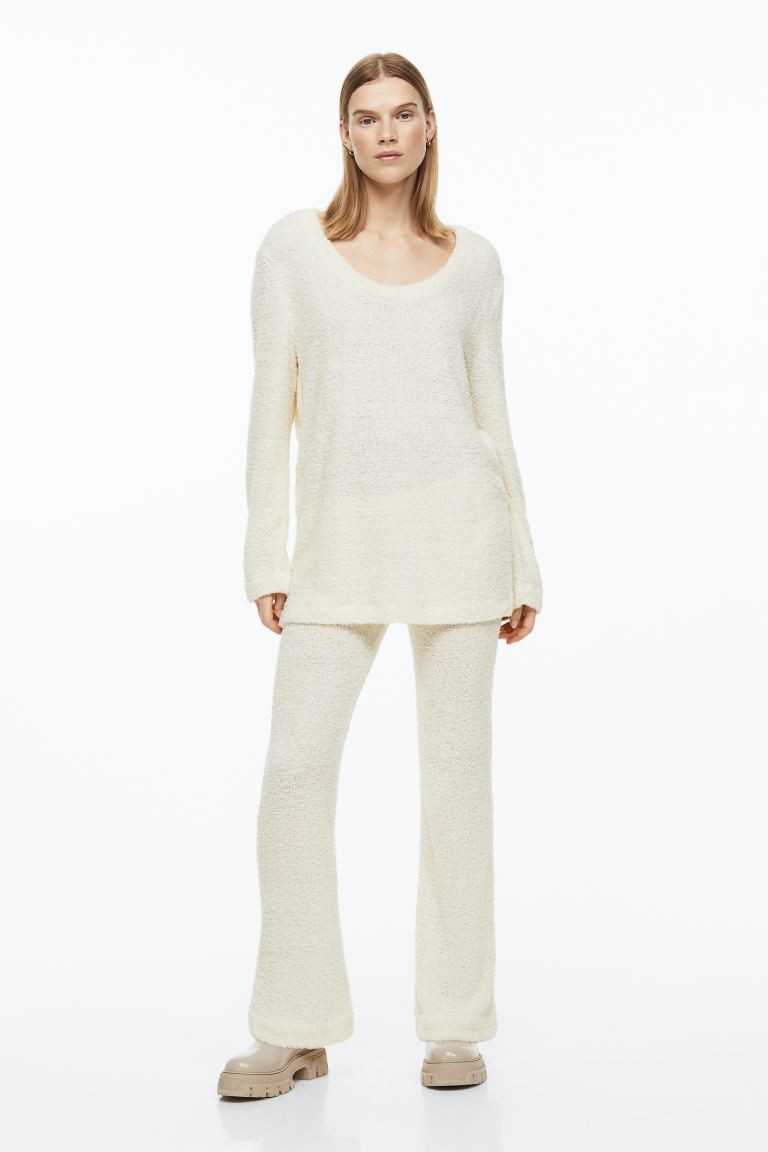 Flared Fluffy-knit Pants | H&M (US + CA)