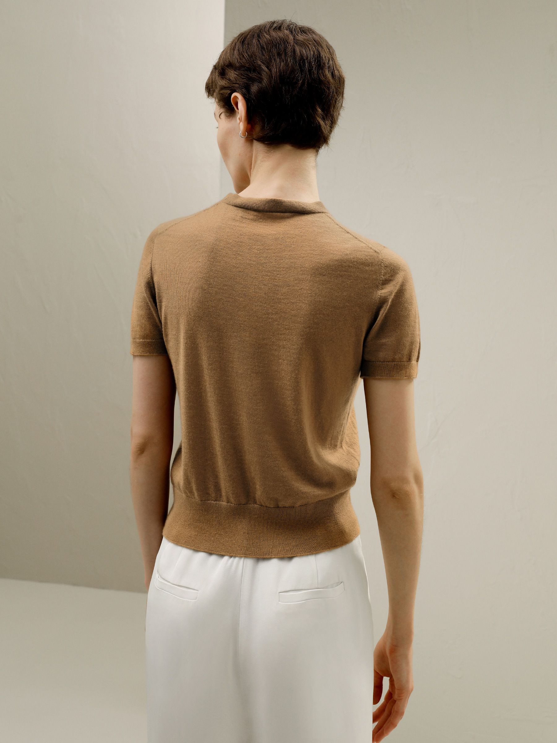 Cashmere Round Neck Sweater | LilySilk