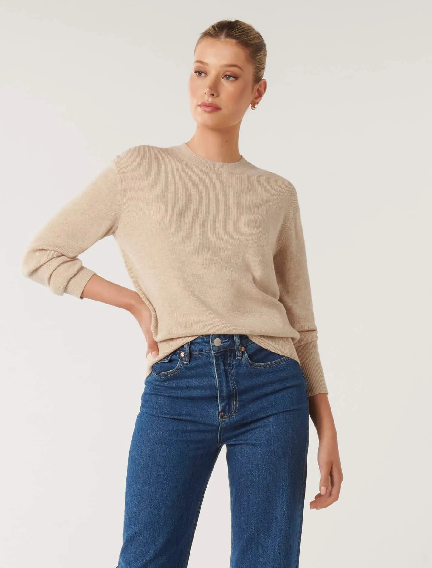 Pippa Crew-Neck Essential Knit Sweater | Ever New (CA)