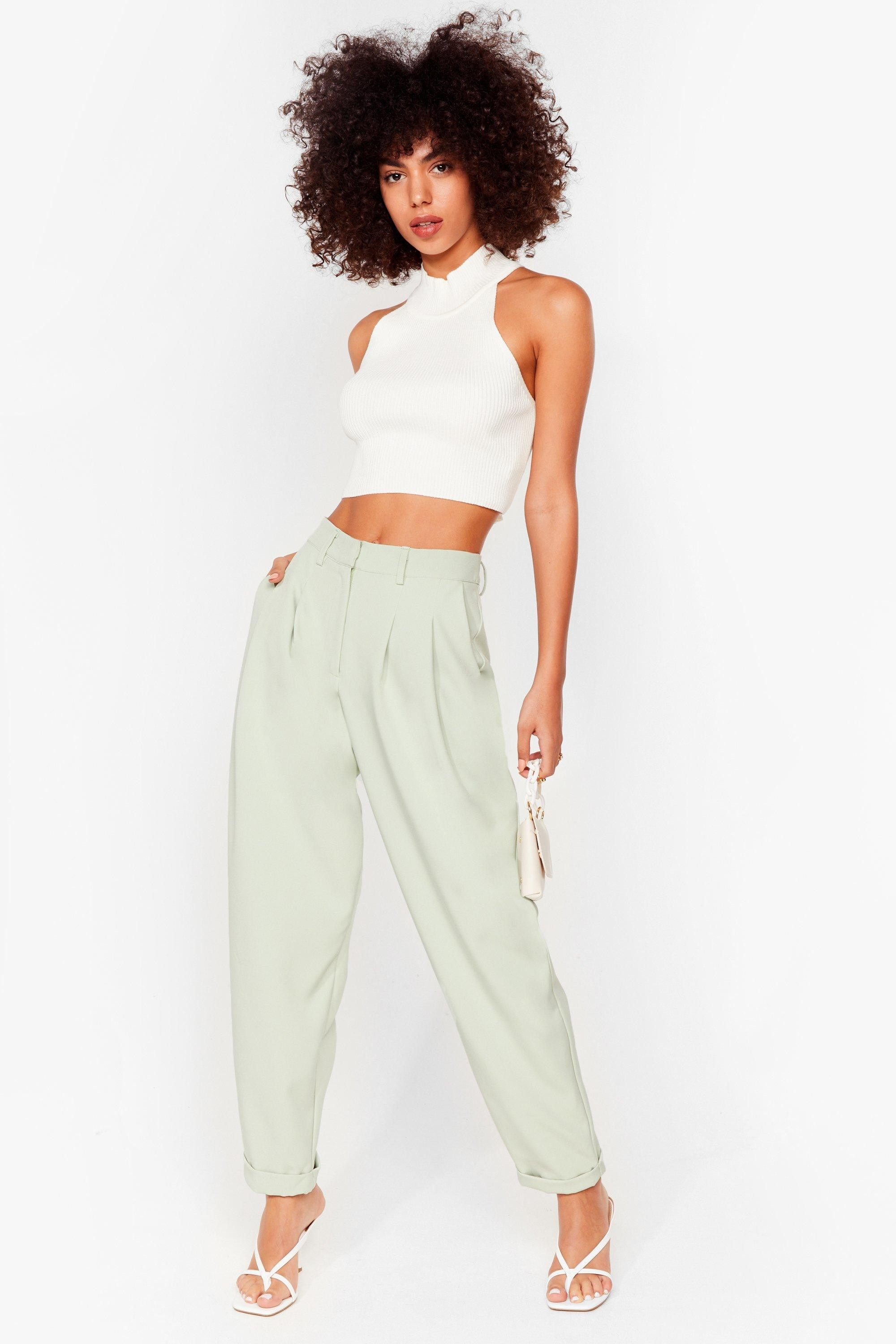The Stakes Are High-Waisted Tapered Pants | NastyGal (US & CA)