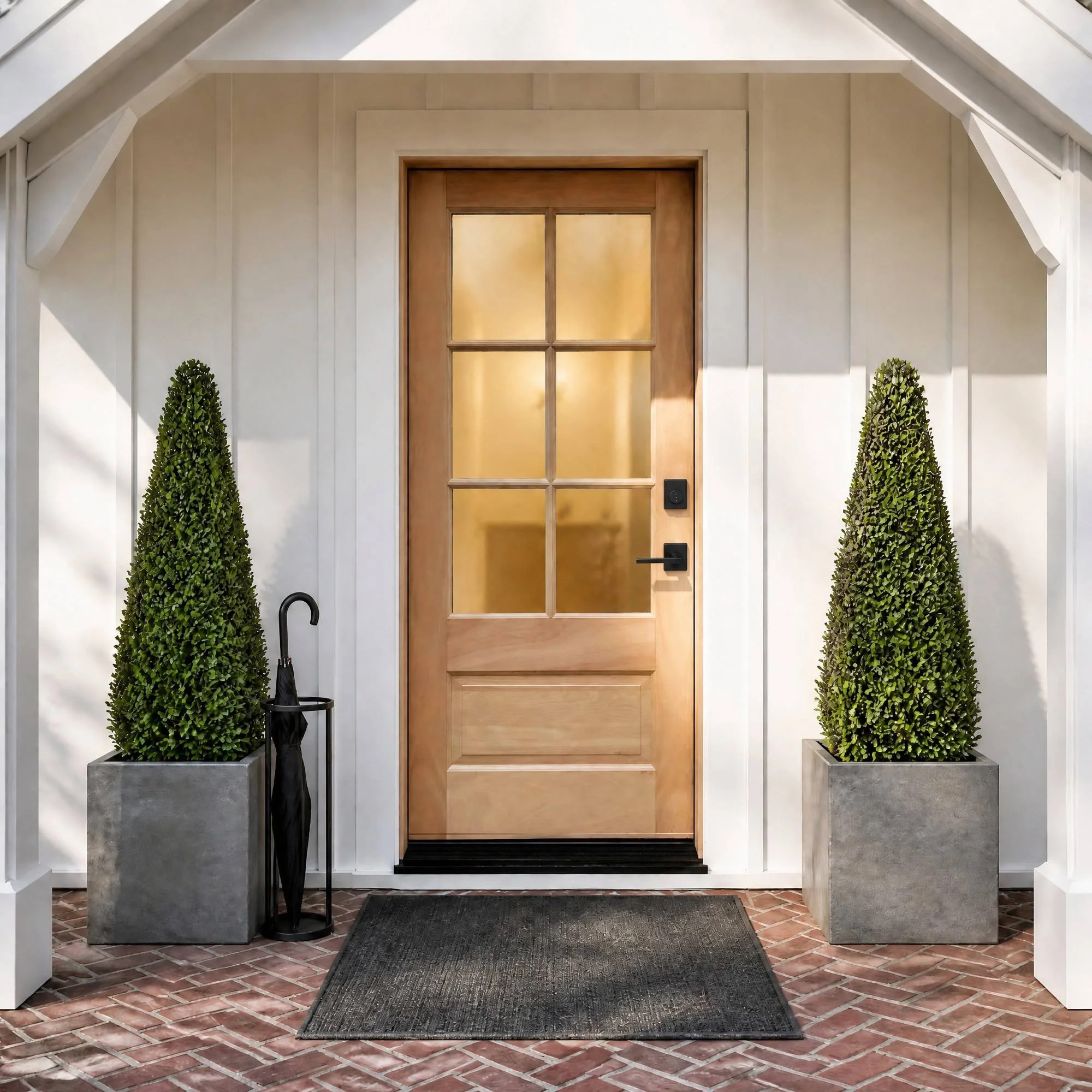 6 Lite Clear Unfinished Mahogany Front Door With 4-9/16'' Jamb | Wayfair North America