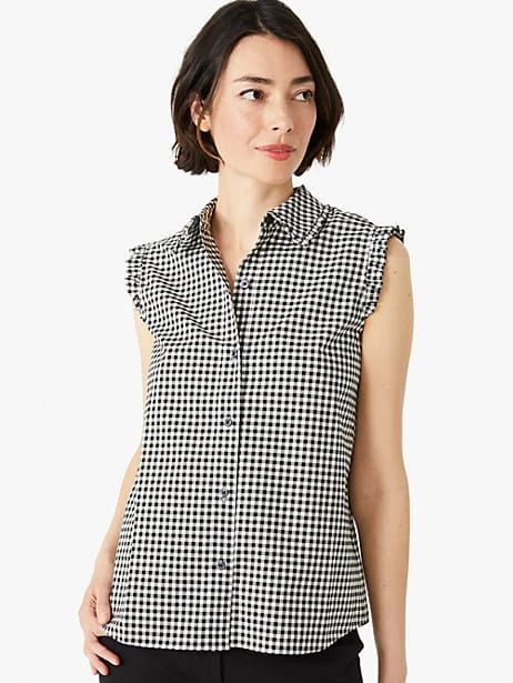 mini gingham sleeveless top | Kate Spade (US)